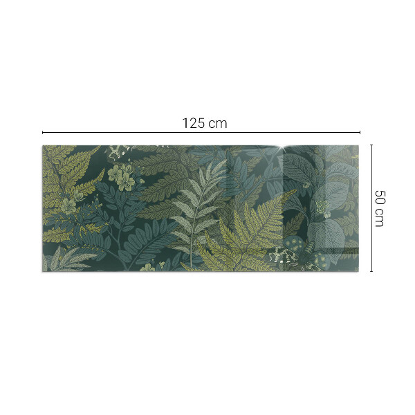 Rechthoekige kachel vloerplaat Plantenmotieven met vlinders