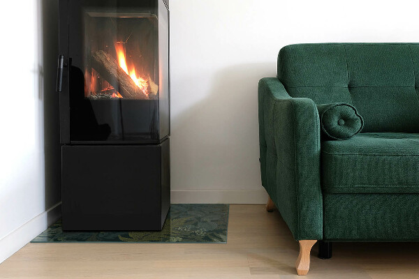 Rechthoekige kachel vloerplaat Plantenmotieven met vlinders