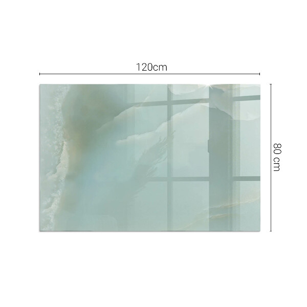 Rechthoekige vloerplaat voor kachel Fijn marmerpatroon