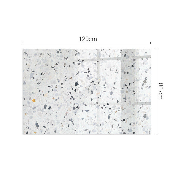 Rechthoekige vloerplaat voor kachel Steenpatroon met deeltjes