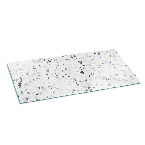 Rechthoekige vloerplaat voor kachel Steenpatroon met deeltjes