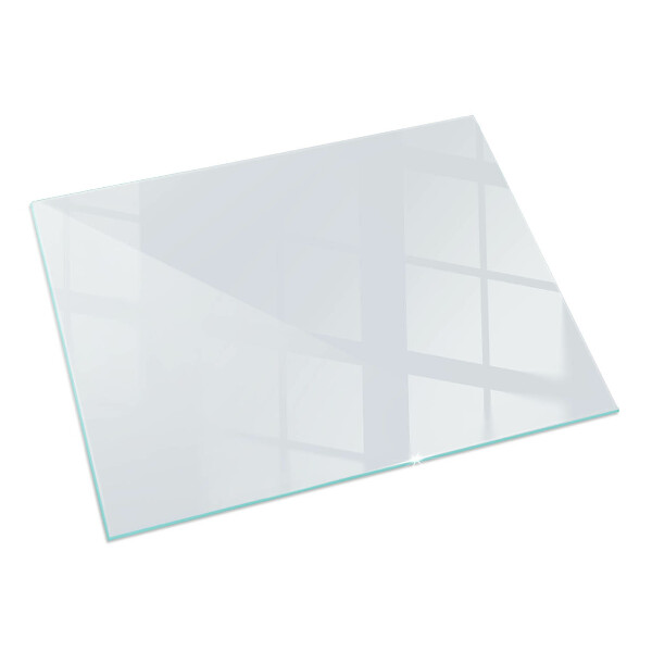 Rechthoekige vloerplaat voor houtkachel Kleur Wit