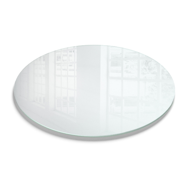 Rond glazen tafelblad in transparant glas