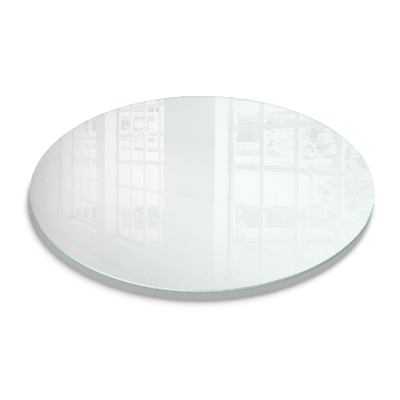 Rond glazen tafelblad in transparant glas