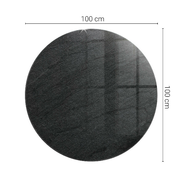 Ronde glazen tafelblad Motief met steenstructuur