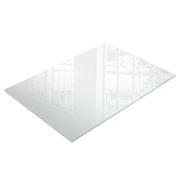 Rechthoekig translucide glas voor tafelblad