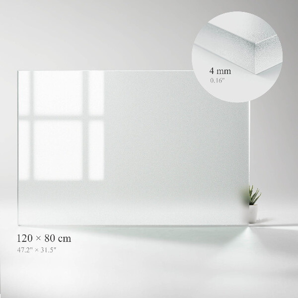 Rechthoekig translucide glas voor tafelblad