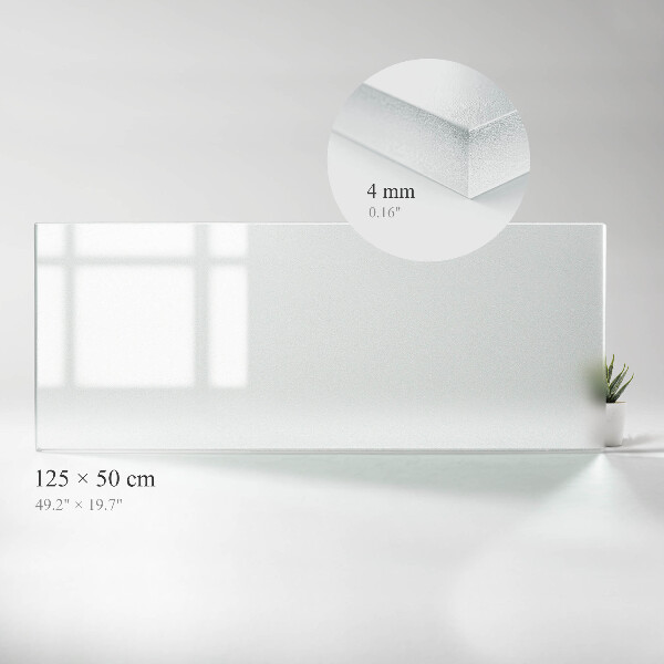 Rechthoekig translucide glas voor tafelblad