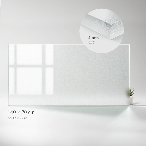 Rechthoekig translucide glas voor tafelblad
