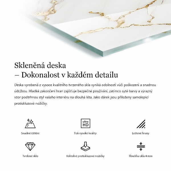 Rechthoekig tafelblad van glas De charme van natuurlijk hout