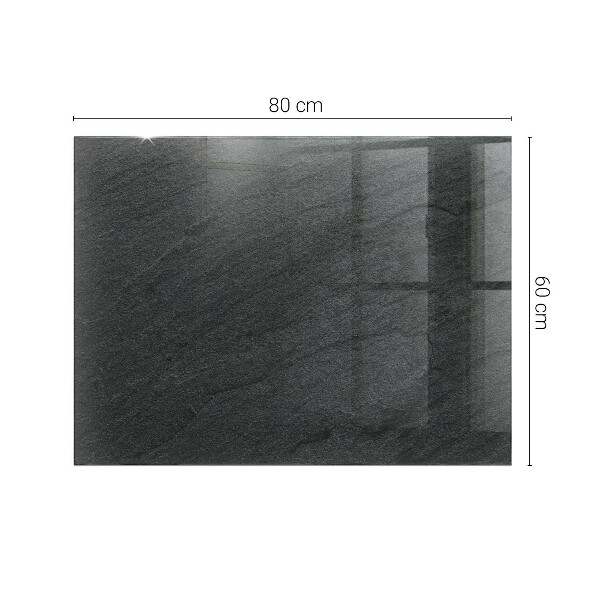 Rechthoekig tafelblad van glas Motief met steenstructuur