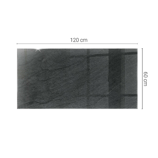 Rechthoekig tafelblad van glas Motief met steenstructuur